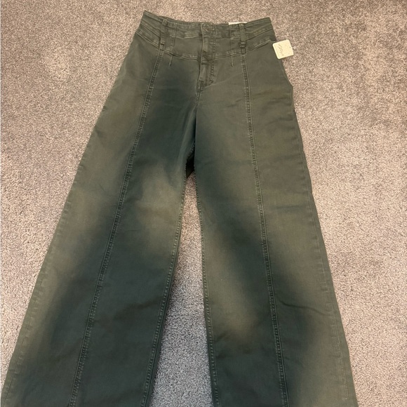 We The Free Denim - We The Free Olive Wide-Leg Jeans